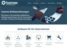 Tablet Screenshot of hannex.at